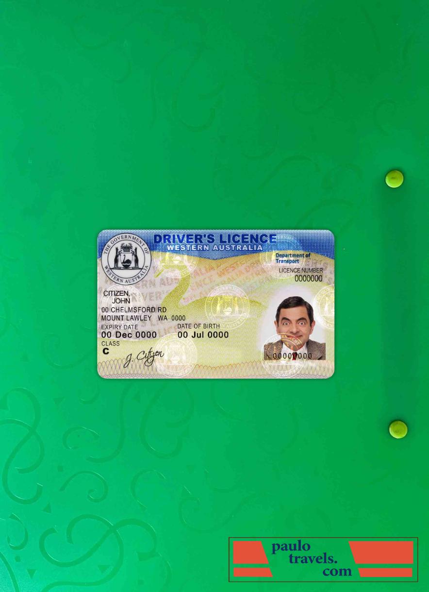 Western Australia DL photolook FRONT PSD template